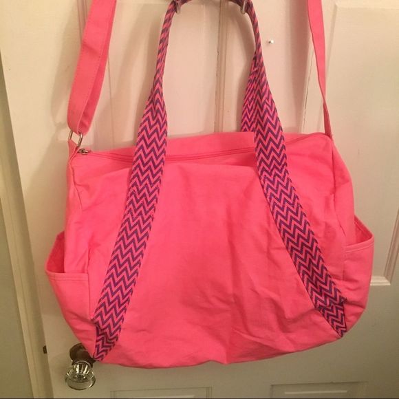 Xhilaration Handbags - Hot Pink Crossbody Tote / Small Duffel Bag